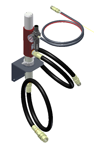 1:1 Ratio Air Operated Pump Wall Mounting Kit
